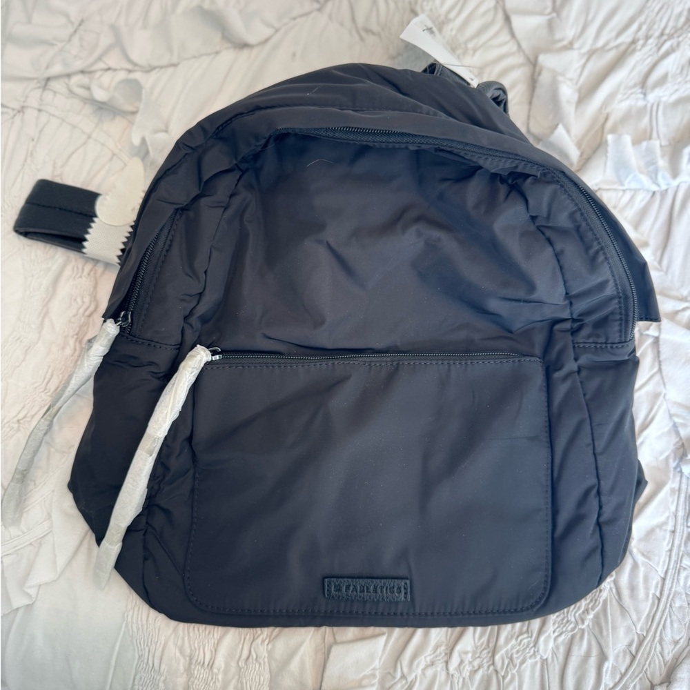 Fabletics Black Backpack with Front Pocket
